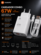 COMBO CARGADOR XIAOMI 67W