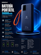POWER BANK DROVI 50000MAH