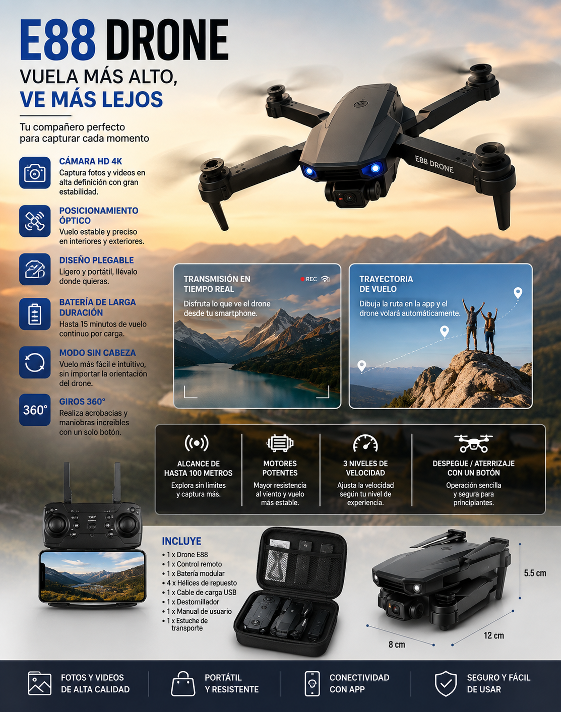 DRONE E88