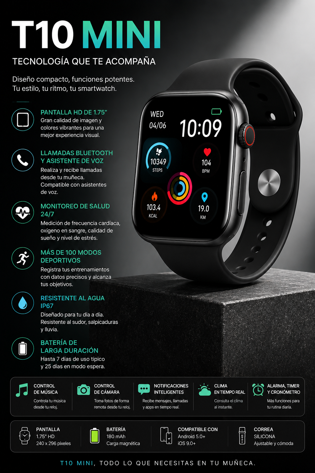 SMARTWATCH T10 MINI